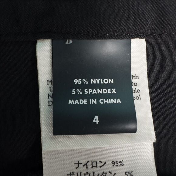 Eddie Bauer Sport Nylon Midi Skirt Womens 4 Black Cargo Modest Athletic Gorpcore - Picture 4 of 16